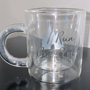 “I Run This Castle” Disney clear mug